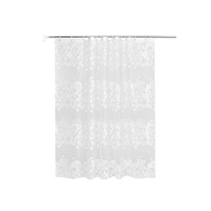 PEVA Waterproof Floral Shower Curtain – 180×200cm
