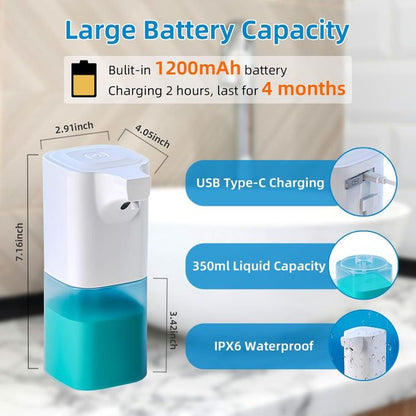 USB Automatic Sensor Soap Dispenser – 350ml Non-Contact Foam Machine