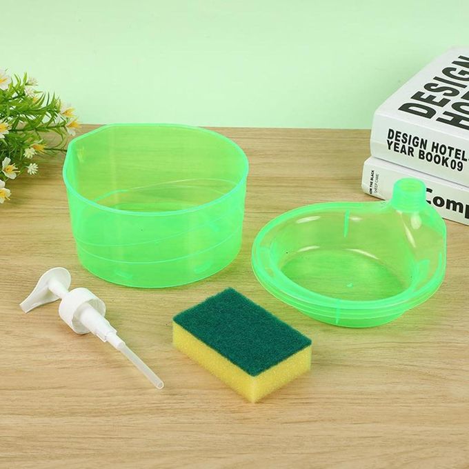 2 in 1 Transparent Visible Leakproof Kitchen Press-Type Dishwasher Pump Dispenser