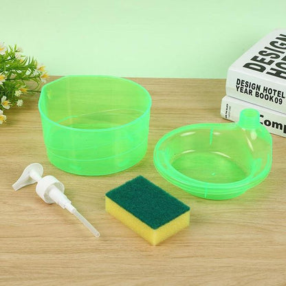 2 in 1 Transparent Visible Leakproof Kitchen Press-Type Dishwasher Pump Dispenser