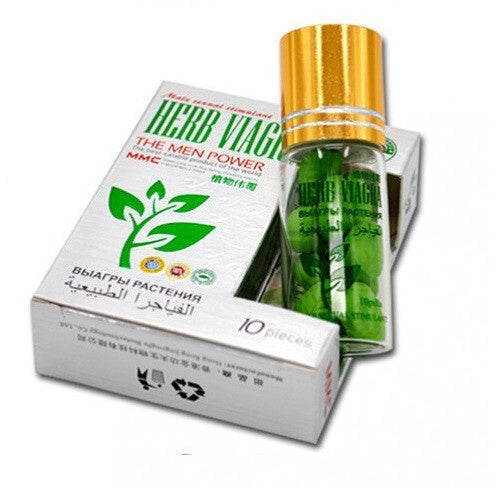 Original Herb Viagra Men's Sex Enhancement – 10 Tablets Jar