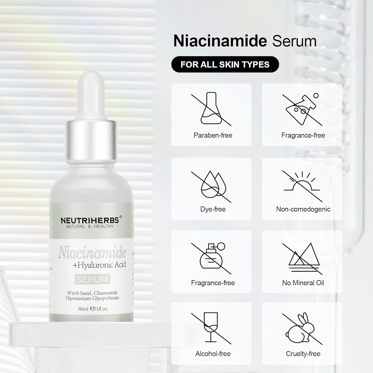 Neutriherbs Niacinamide + Hyaluronic Acid Serum