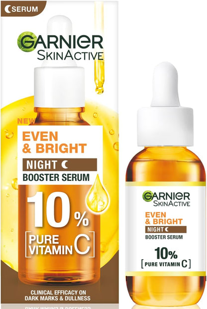 Garnier Even & Bright 10% Pure Vitamin C Night Serum – 30ml