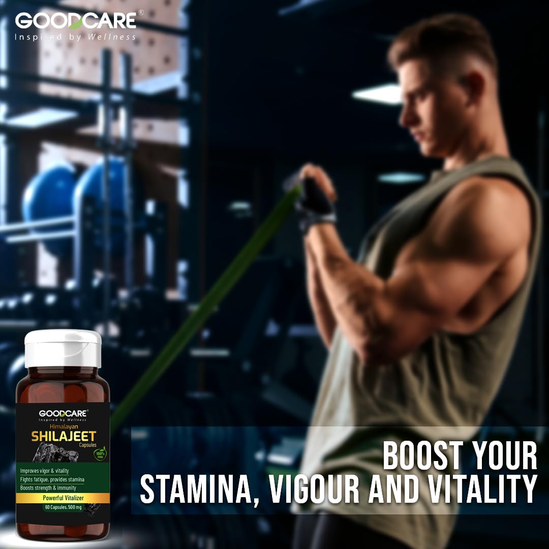 Goodcare Pure Himalayan Shilajit (Shilajeet) – 60 Capsules