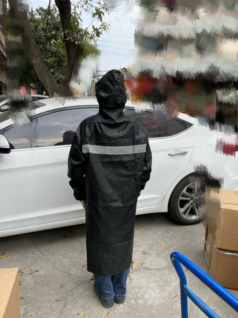 Unisex Adult Raincoat with Cap – Waterproof Full-Body Coverage for Heavy Rain, Outdoor Work, Travel & Biking