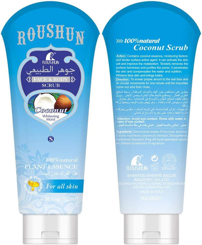 Roushun Coconut Facial and Body Scrub 120ml