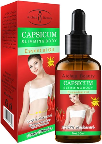 Aichun Beauty 100% Natural CAPSICUM Slimming Body Essential Oil - 30ml