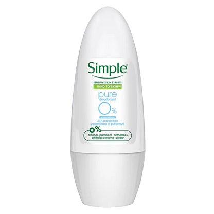 Simple Pure Antiperspirant Roll-On – 45ml