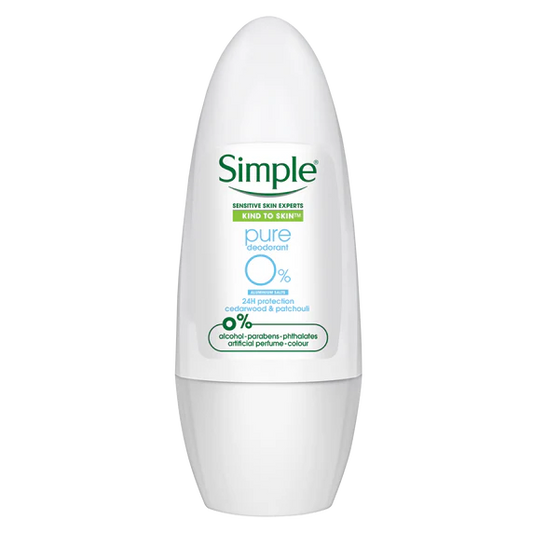 Simple Pure Antiperspirant Roll-On – 45ml