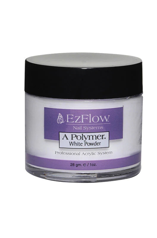 EzFlow White Acrylic Powder / Polymer Natural Powder – 28g