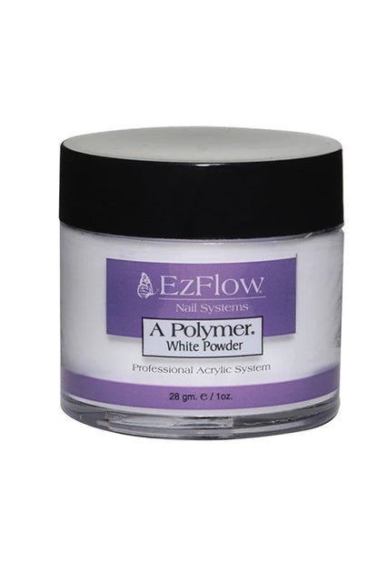 EzFlow White Acrylic Powder / Polymer Natural Powder – 28g