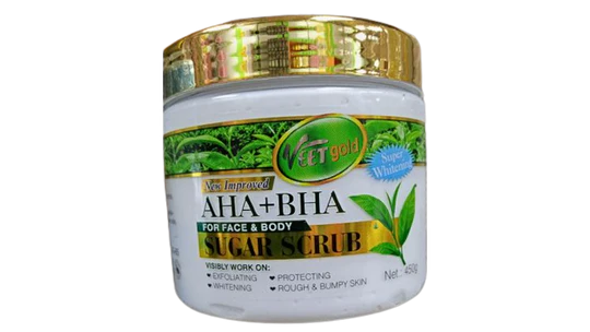 Veet Gold AHA + BHA Sugar Face & Body Scrub