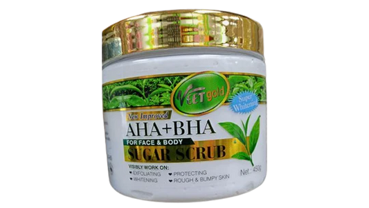 Veet Gold AHA + BHA Sugar Face & Body Scrub