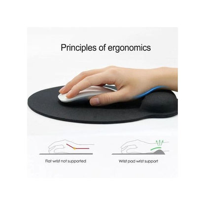 Mouse Mat with PC Wrist Rest Support