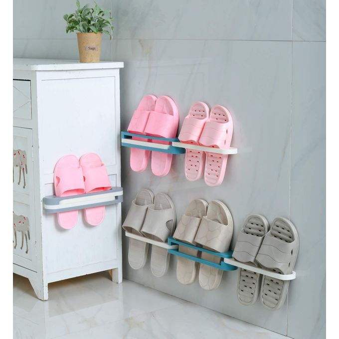 2 Pieces Hanging Slipper Rack, 3-in-1 Foldable Storage Rack