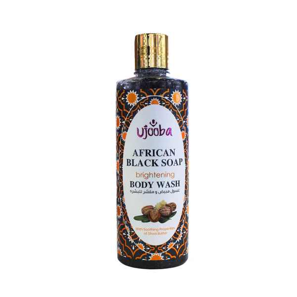 Ujooba African Black Soap Brightening Body Wash – 500ML