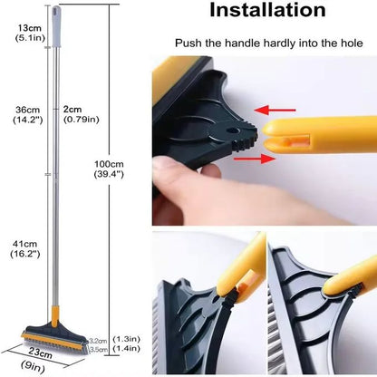 2 In 1 Adjustable Cleaning Tool Bathroom Home Crevice Cleaning Brush
