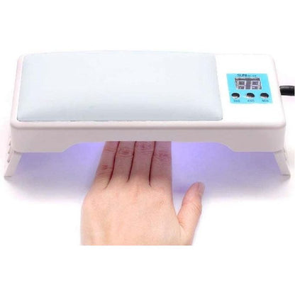 2-IN-1 Nail Arm Rest Hand Pillow Cushion UV LED Nail Lamp