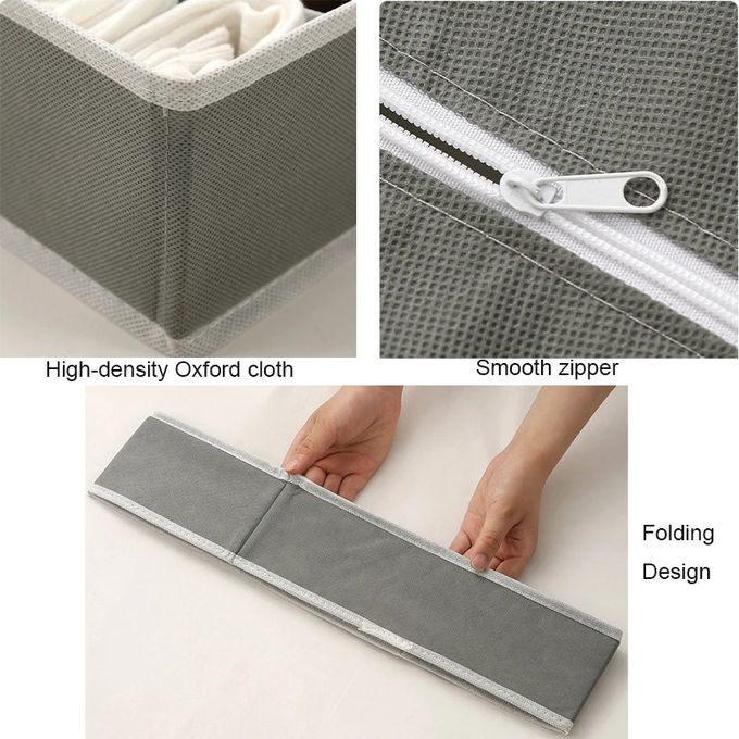 4PCS Drawer Organizer Set – Neat Storage for Socks, Underwear & Bras