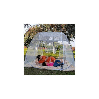 Pop-Up Mosquito Net Tent for Beds – Portable Folding Design with Full Net Bottom