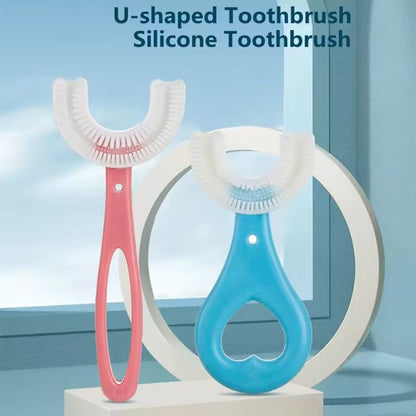 U-Shaped 360° Baby Toothbrush – Soft Silicone Oral Care for Toddlers & Newborns