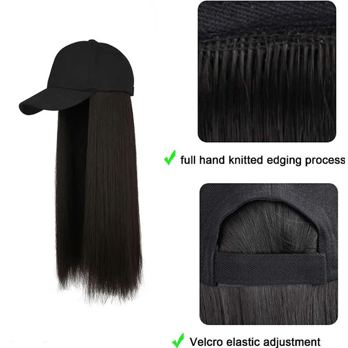 SXCHEN Women Wigs Integrated Wig Cap – Medium Length Straight Hair