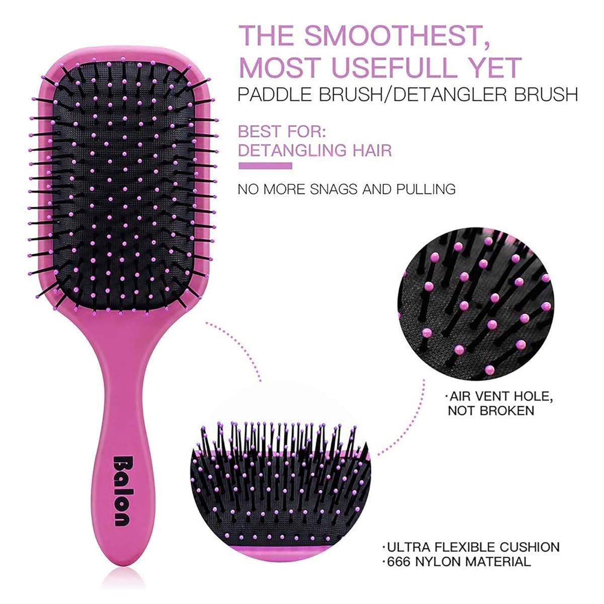 4Pcs Detangling Brush Set for Women