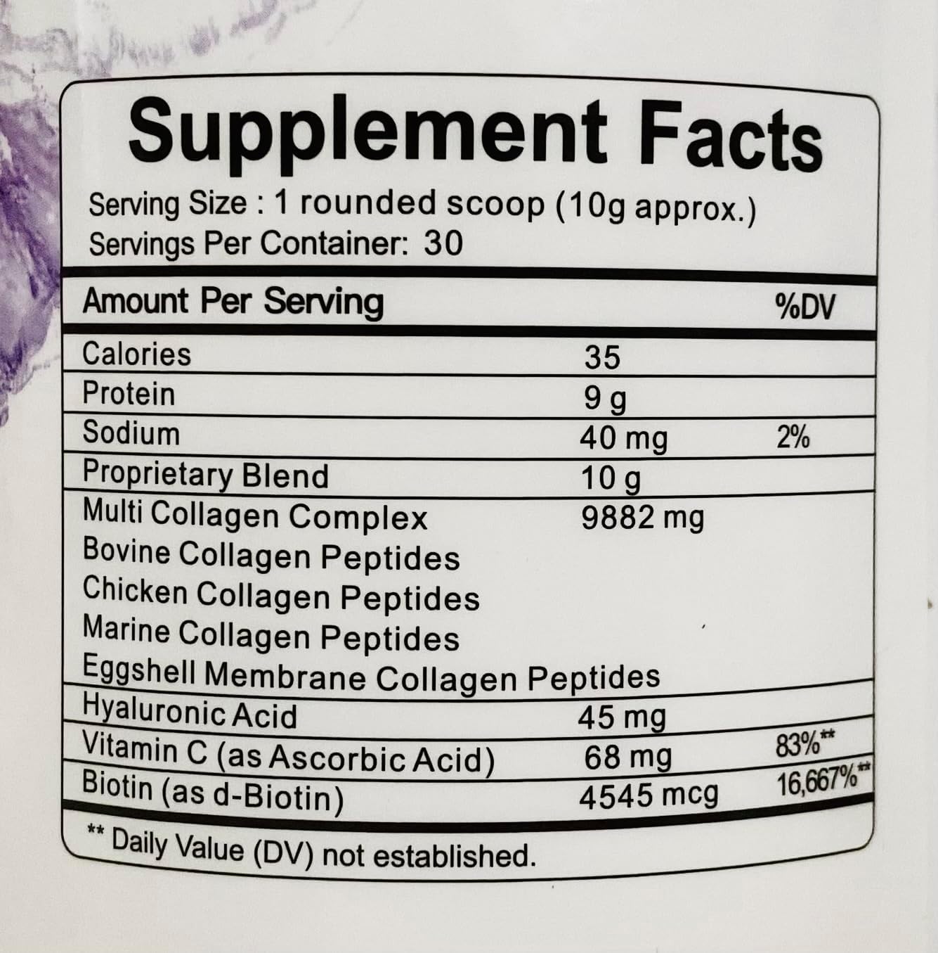 Line One Multi Collagen Dietary Supplement Powder – 250g