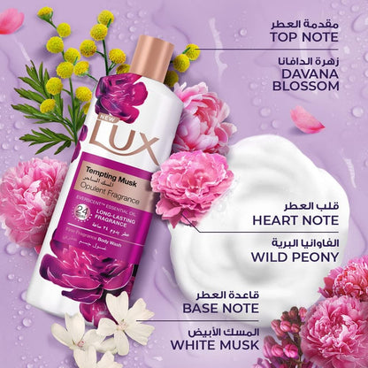 Lux Perfumed Body Wash Tempting Musk For 24 Hours Long Lasting Fragrance, 700ml