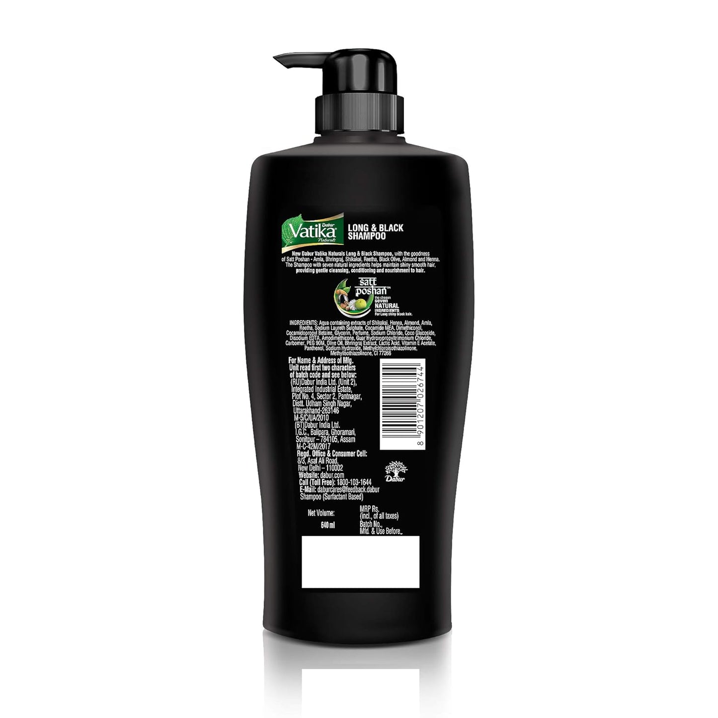 Dabur Vatika Amla Long & Black Shampoo