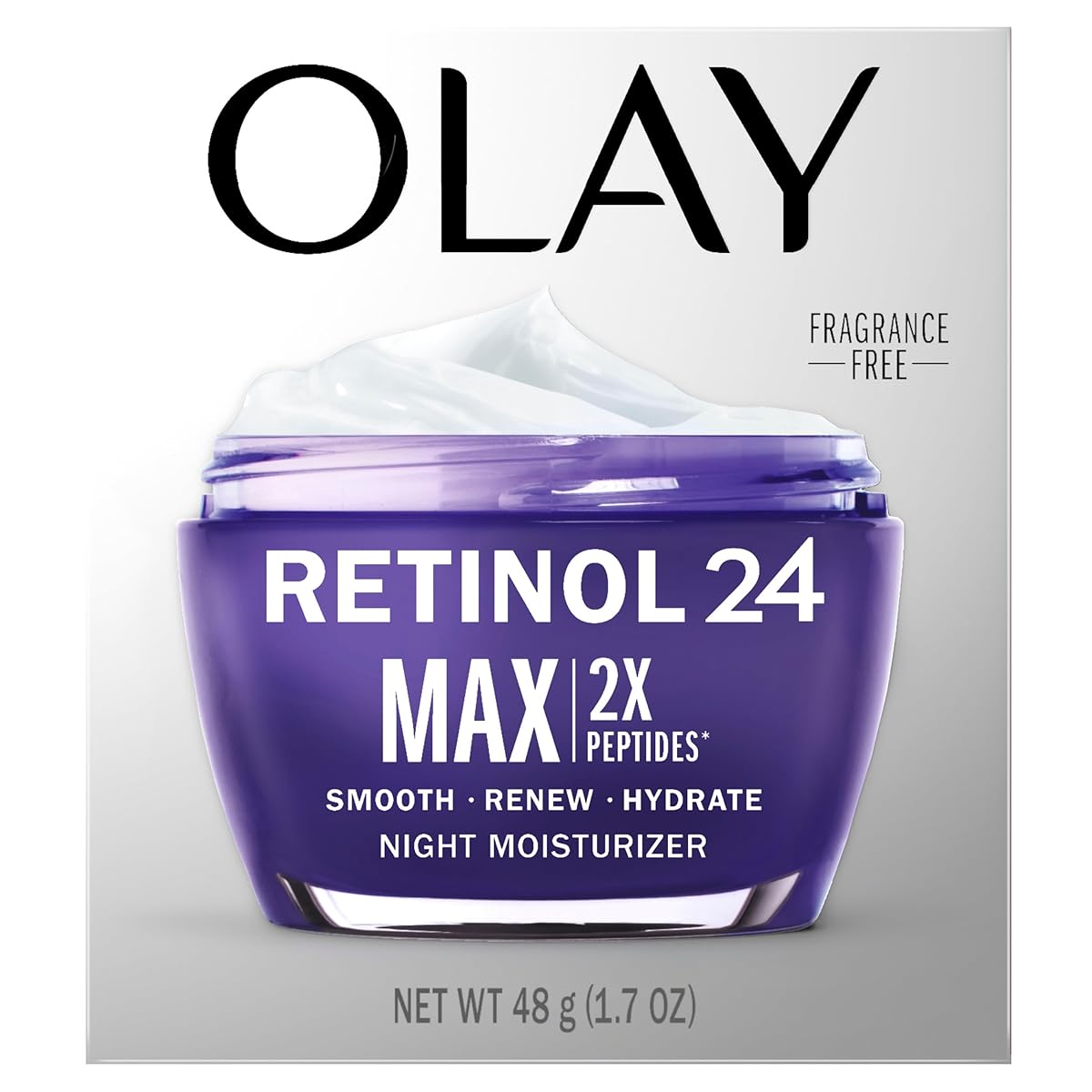 Olay Retinol Face Moisturizer, 24 MAX Anti-Aging Night Cream