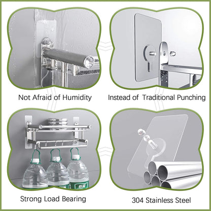 10PCS Nail-Free Transparent Wall Sticker Hooks