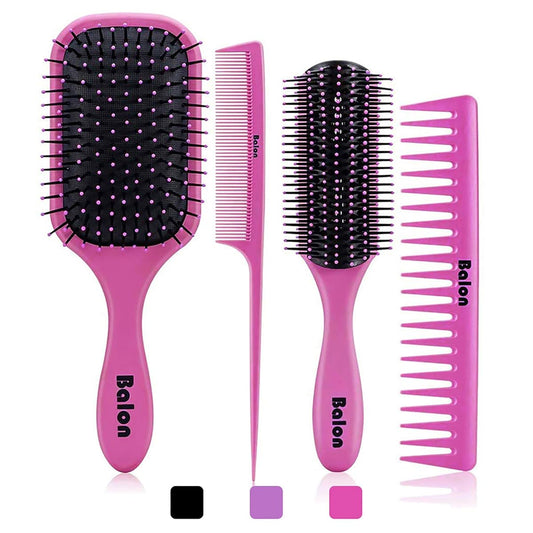 4Pcs Detangling Brush Set for Women