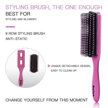 4Pcs Detangling Brush Set for Women