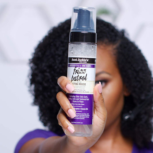 Aunt Jackie’s Frizz Patrol Anti-Poof Setting Mousse