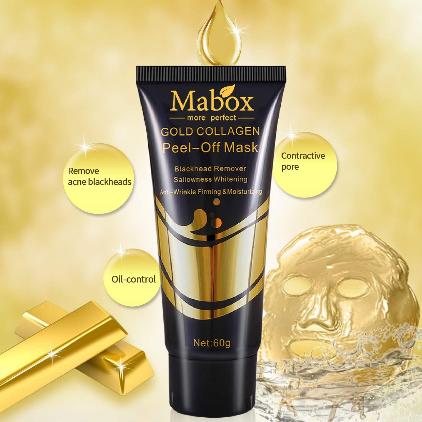 Mabox Gold Collagen Peeling Off Mask