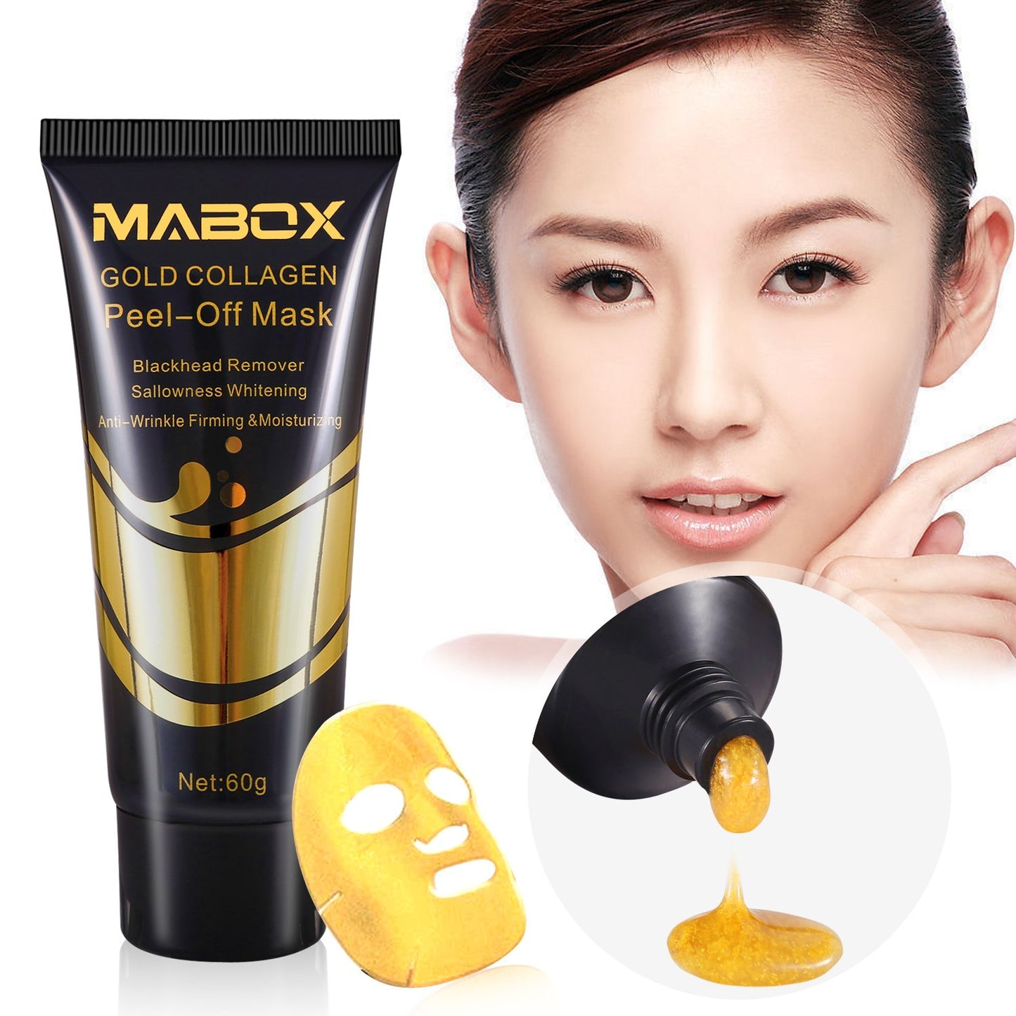 Mabox Gold Collagen Peeling Off Mask