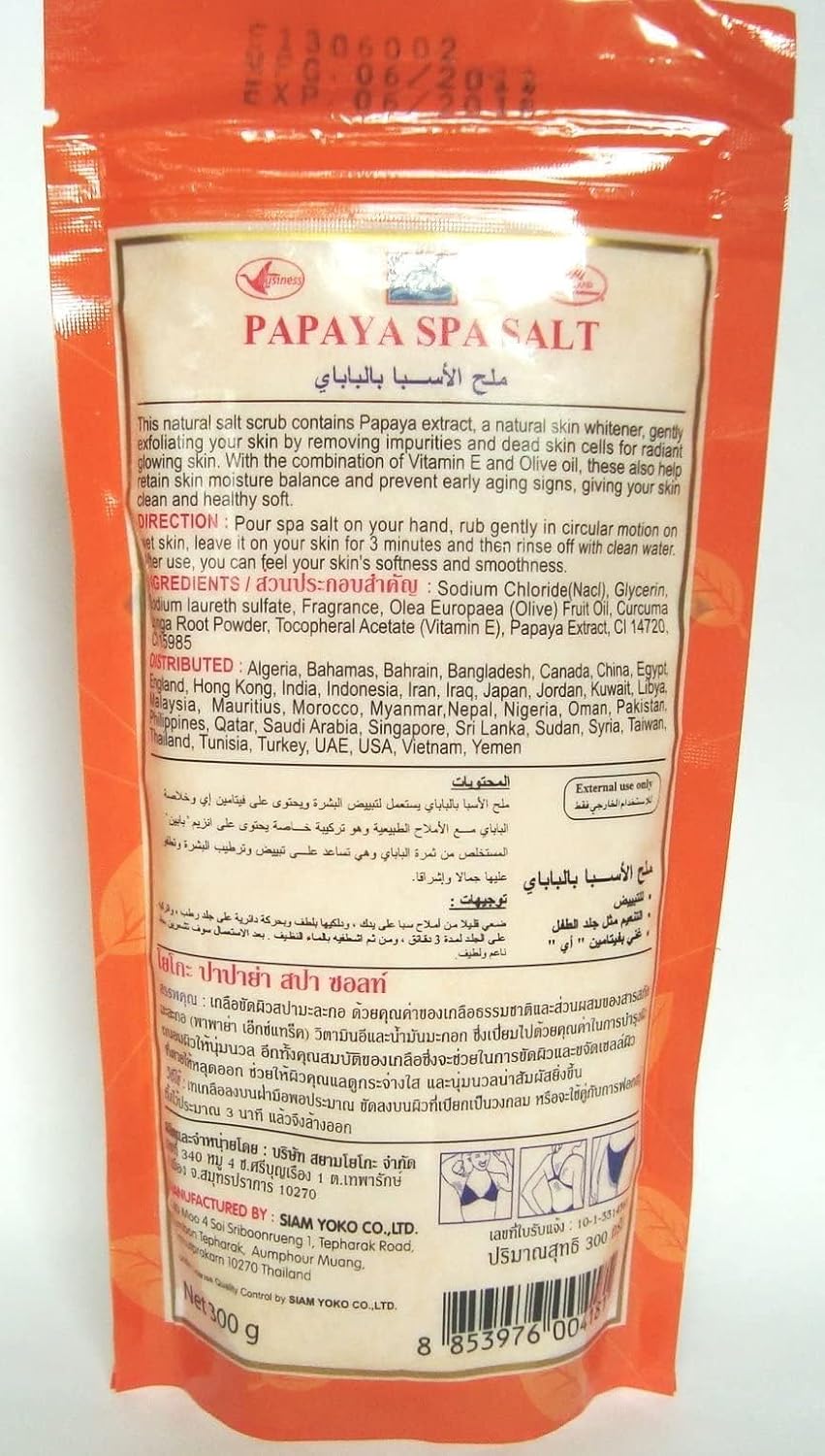 YOKO Papaya Spa Bath Salt with Papaya Extracts