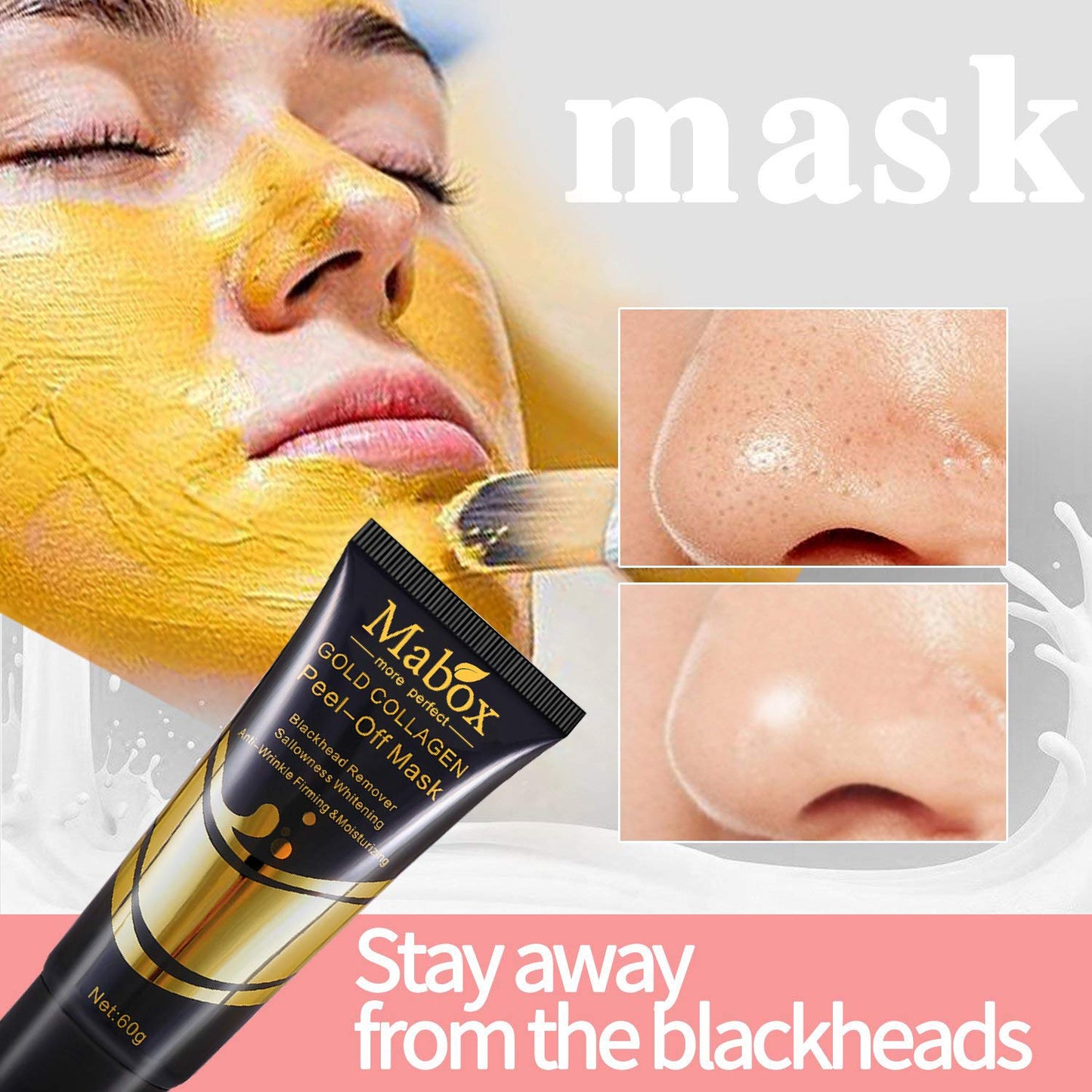 Mabox Gold Collagen Peeling Off Mask