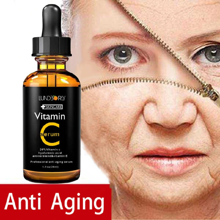 Lundborly Vitamin C Face Serum Anti-aging Anti-wrinkle Firming