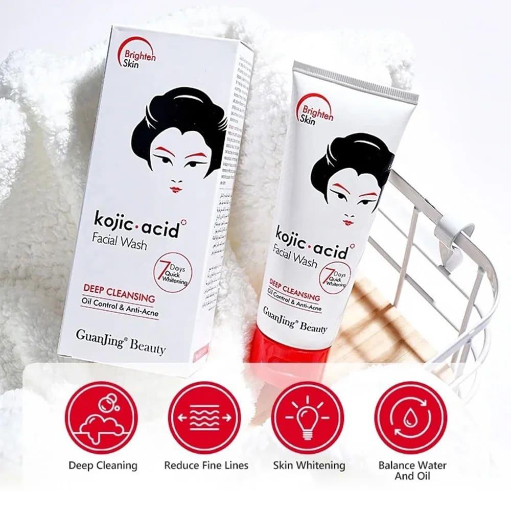 Guanjing Beauty Kojic Acid Facial Wash – 100g