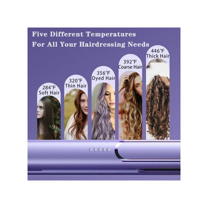 DONFANLIA 2-in-1 Flat Iron Hair Straightener & Curler