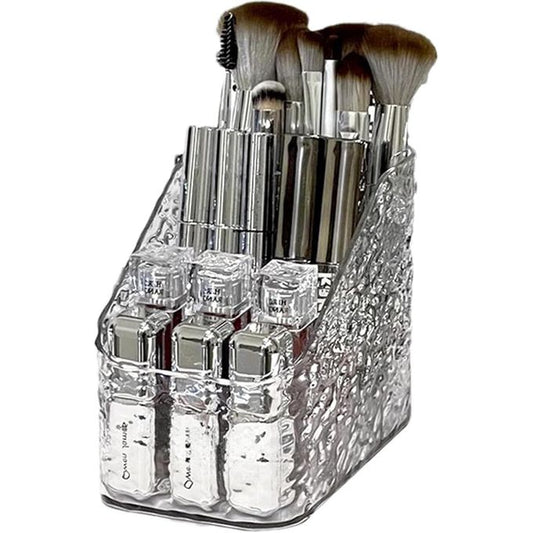 Clear Makeup Brush Holder, Transparent Makeup Storage Box