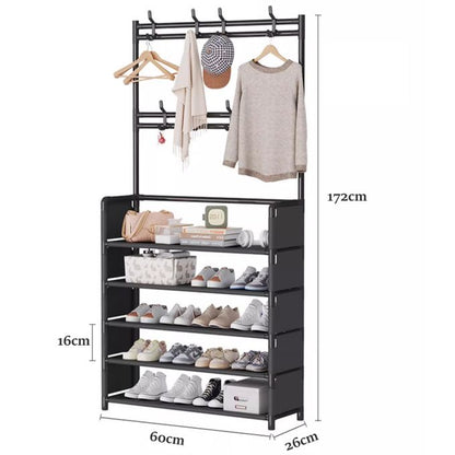 CYFAZA 5-Tier Metal Shoe & Hat Rack