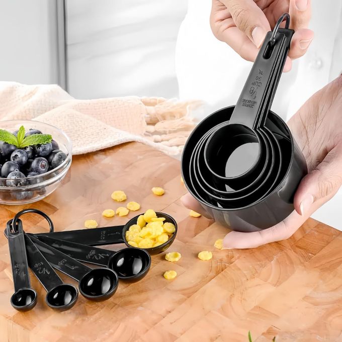 CYFAZA Measuring Cups and Spoons, 10-Piece Set