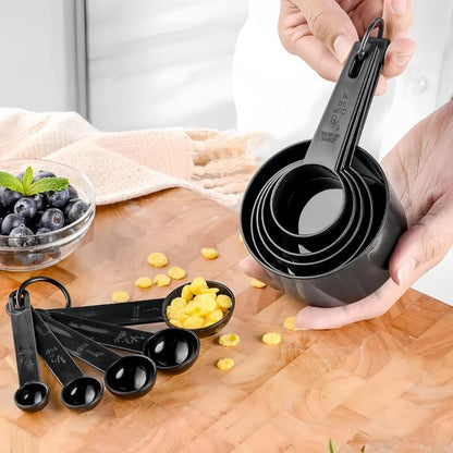 CYFAZA Measuring Cups and Spoons, 10-Piece Set