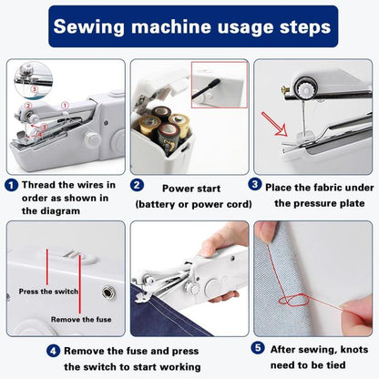 CYFAZA Handheld Sewing Machine – Mini Portable Cordless Stitching Machine