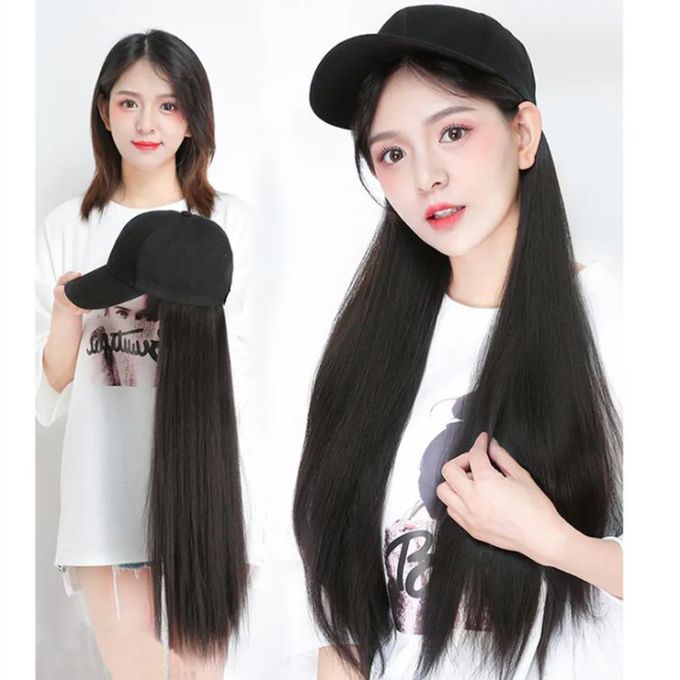 SXCHEN Women Wigs Integrated Wig Cap – Medium Length Straight Hair
