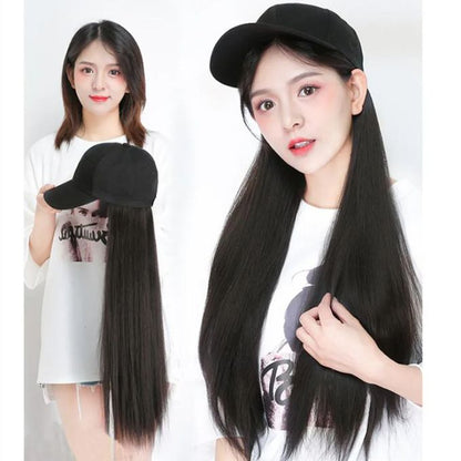 SXCHEN Women Wigs Integrated Wig Cap – Medium Length Straight Hair