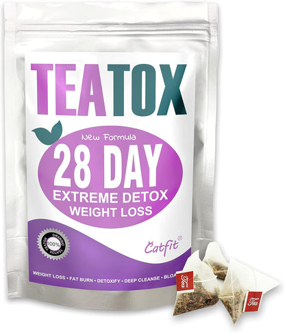 CATFIT Teatox 28 Day Extreme Detox | Extreme Detox and Weightloss Tea